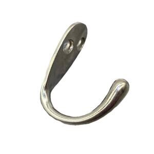 LOT of 4 New in bag Satin Nickel Gatehouse Single Prong Robe Hook #0308949